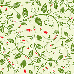 Image showing Floral seamless background