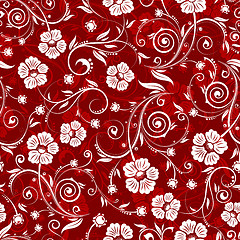 Image showing Flower seamless pattern