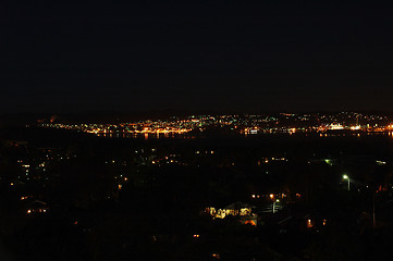 Image showing Larvik by night