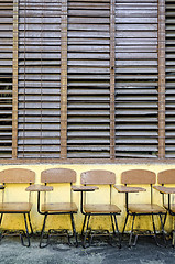 Image showing School Chairs