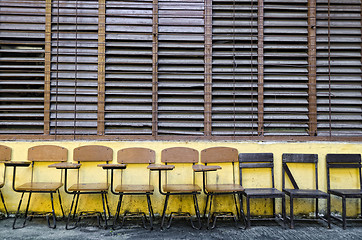 Image showing School Chairs