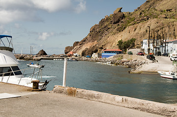 Image showing Fort Bay Harbor The Bottom Saba Dutch Netherlands  Antilles