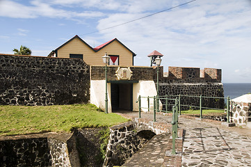 Image showing  courtyard entry Fort Oranje Oranjestad Sint Eustatius island Ca