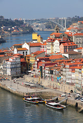 Image showing Portugal. Porto city. View of Douro river embankment