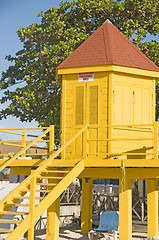 Image showing lifeguard station Dover Beach St. Lawrence Gap Barbados