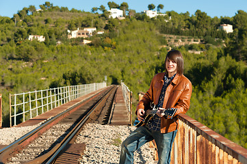 Image showing Guitarist