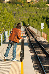 Image showing Waiting for the train