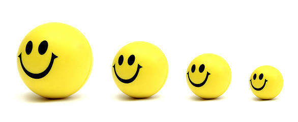 Image showing smiling yellow balls