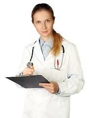 Image showing doctor woman looking at camera
