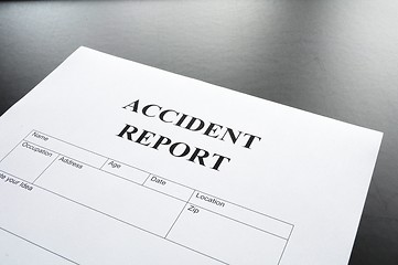 Image showing accidebt report