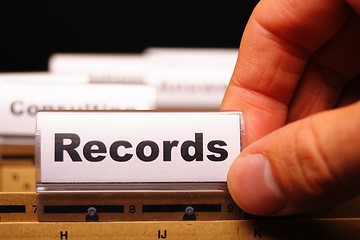 Image showing records