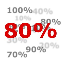 Image showing 80 percent