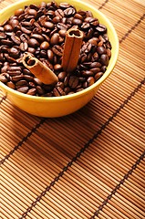 Image showing cinnamon and coffee