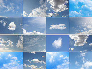 Image showing Blue sky collage