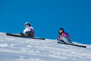 Image showing Skiers