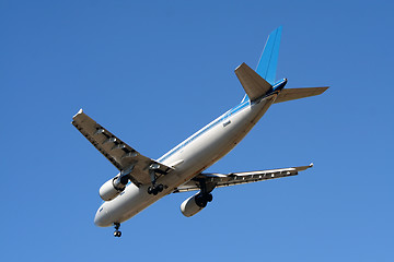 Image showing Plane landing or flying away