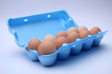 Image showing Eggs in the package