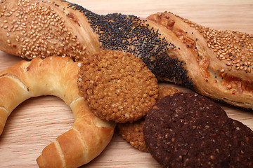 Image showing Assortment of baked bread