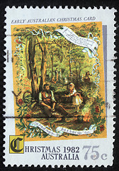 Image showing Christmas stamp