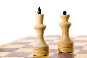 Image showing Wooden chess