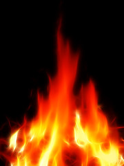 Image showing bright and hot fire