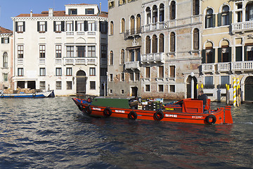 Image showing Barge in Venice