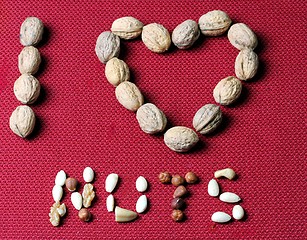 Image showing i love nuts