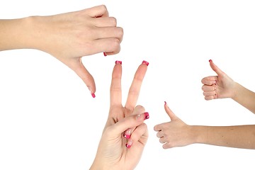 Image showing nail hand gestures