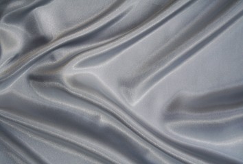 Image showing Smooth elegant grey silk as background 