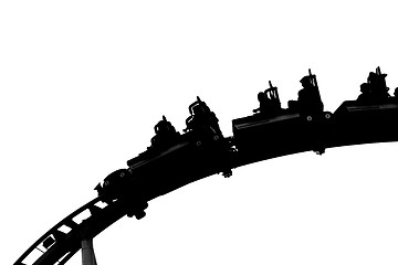 Image showing rollercoaster shadow