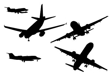 Image showing airplane shadows