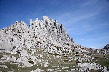 Image showing Cliff on mountain Velebit - Croatia