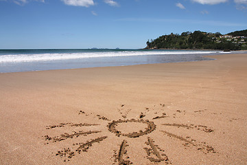 Image showing New Zealand beach