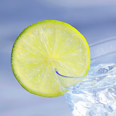 Image showing water with lemon