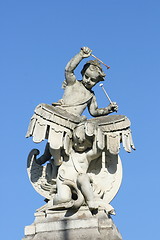 Image showing white stone carved boy