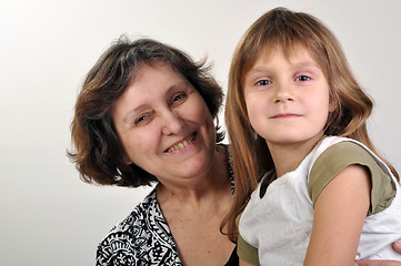 Image showing child with grandmother