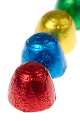Image showing Colorful chocolates
