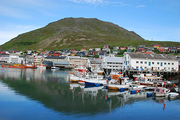 Image showing Honningsvag city 