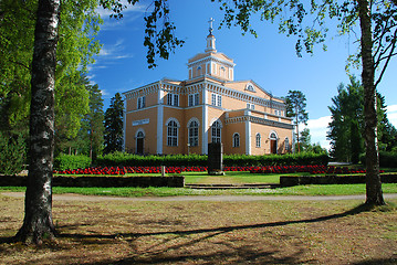 Image showing Church and military cemetery in Rautalampi of Northern Savonia r