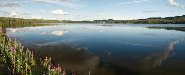 Image showing Beautiful lanscape of Kuusamo region were bgins Lapland