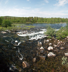 Image showing Fast rives of Lapland