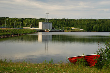 Image showing Vanttauskoski hydroelectric plant in northen Finland