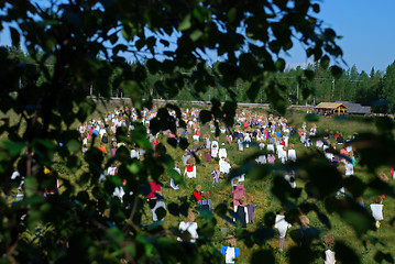 Image showing Guiet people, memorial on winter war in Suomussalmi region of Fi