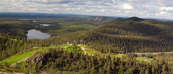 Image showing Panorama of easten Kuusamo landscape
