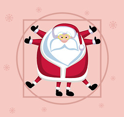 Image showing Vitruvian Santa