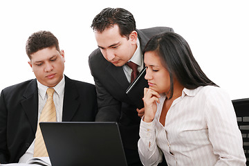 Image showing Business people working in team in the office 