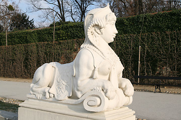 Image showing Belvedere Gardens statue