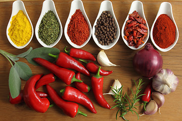 Image showing Spices composition