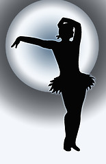 Image showing Dancing Girl Offering Spotlight Back 