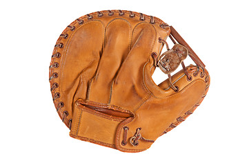 Image showing Vintage Baseball Catcher's Mitt